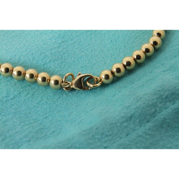 🔥 Tiffany Return to Tiffany 18k Gold Beaded Bracelet Women's Jewelry 🔥 - Picture 9 of 9